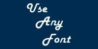 Plugin Use Any Font